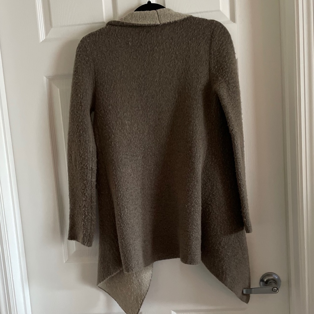 ZARA Knit Drape Two Toned Cardigan - Picture 3 of 5